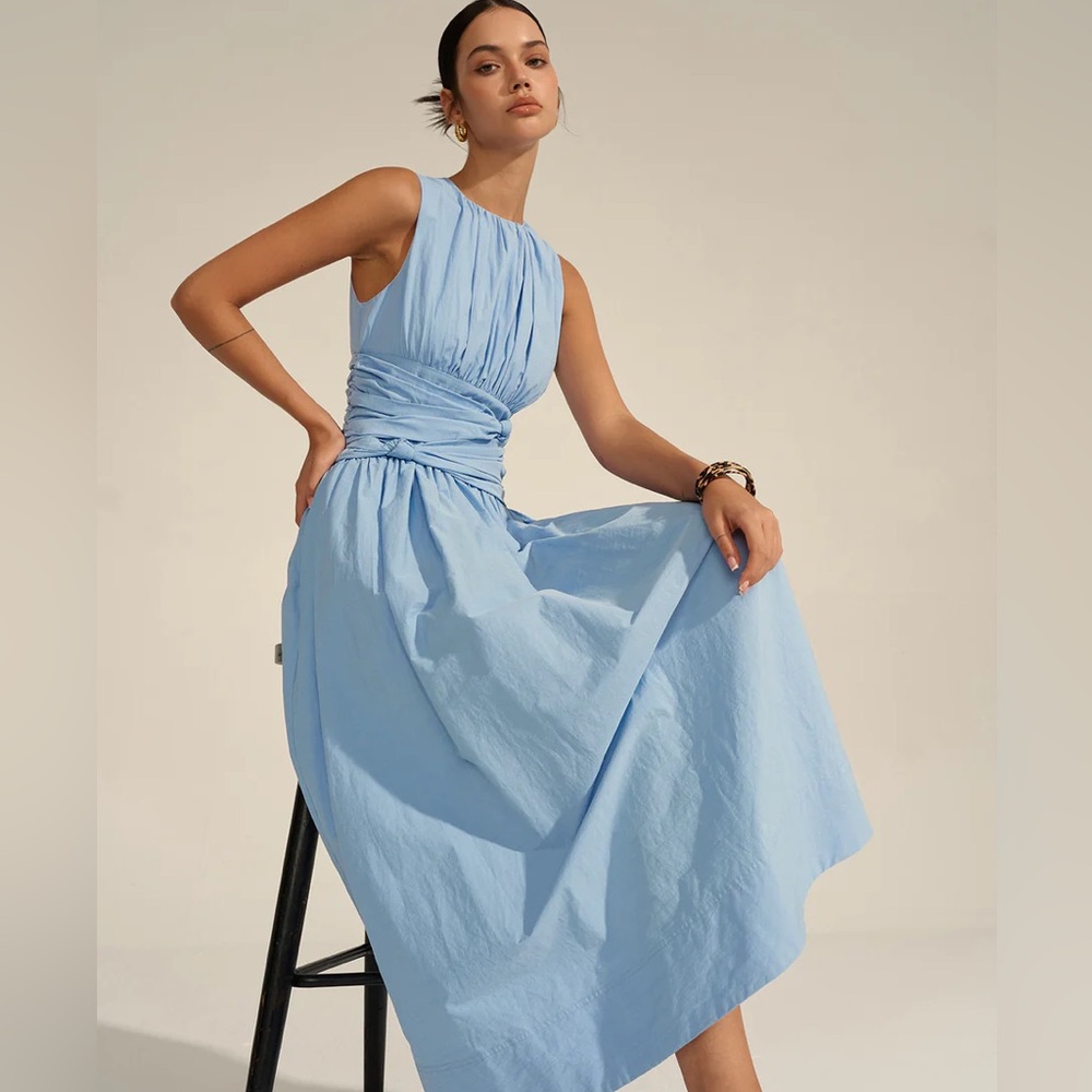 COMMENSE Ruched Waist Maxi Dress. Women’s XS.